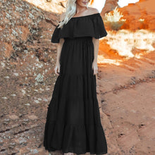 Load image into Gallery viewer, Fashion One-Shoulder Maxi Dress