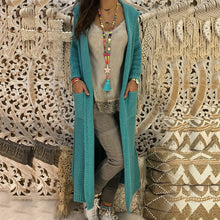 Load image into Gallery viewer, Casual Loose Fit Knitted Long Cardigan
