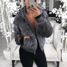 Load image into Gallery viewer, Faux Fur Plush Jacket