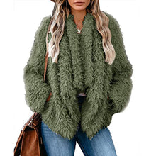 Load image into Gallery viewer, Plush Solid Color Long Sleeve Coat