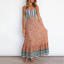 Load image into Gallery viewer, Fashion Floral Sling Maxi Dress