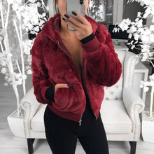 Load image into Gallery viewer, Faux Fur Plush Jacket
