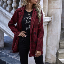 Load image into Gallery viewer, Classic Houndstooth Printed Coat