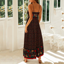 Load image into Gallery viewer, Bohemian Floral Printed Sleeveless Maxi Dress