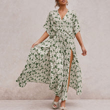 Load image into Gallery viewer, Sexy V-Neck Floral Printed Maxi Dress