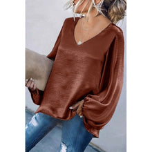 Load image into Gallery viewer, Elegant V-Neck Loose Fit Casual Tops
