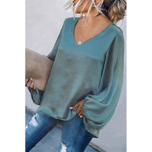 Load image into Gallery viewer, Elegant V-Neck Loose Fit Casual Tops