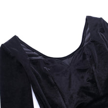 Load image into Gallery viewer, Black Sexy V-Neck Split Party Dress