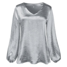 Load image into Gallery viewer, Elegant V-Neck Loose Fit Casual Tops