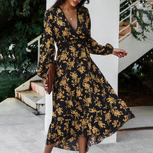 Load image into Gallery viewer, Vintage Floral Printed Maxi Vacation Dress