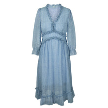 Load image into Gallery viewer, V-Neck Simple Print Maxi Dress