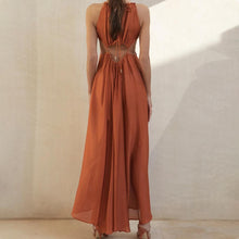 Load image into Gallery viewer, Sexy Hollow Out Sleeveless Maxi Dress
