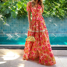 Load image into Gallery viewer, Bohemian Style Elegant Floral Printed Dress