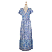 Load image into Gallery viewer, Bohemian Floral Printed Vacation Maxi Dress