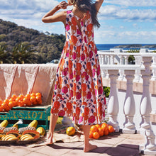 Load image into Gallery viewer, Round Neck Sleeveless Floral Printed Beach Maxi Dress
