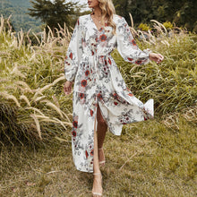 Load image into Gallery viewer, Spring And Summer Floral Printed Maxi Dress