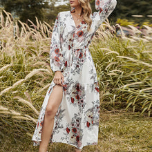 Load image into Gallery viewer, Spring And Summer Floral Printed Maxi Dress