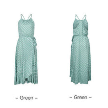 Load image into Gallery viewer, Polka Dot Bohemian Vacation Maxi Dress