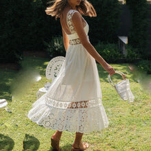 Load image into Gallery viewer, Elengat Lace Big Swing Maxi Dress