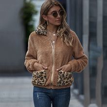 Load image into Gallery viewer, Leopard-print Lamb Wool Coat Cardigan