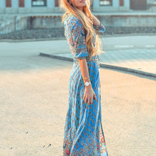 Load image into Gallery viewer, Soft Bohemian Style Printed Dress