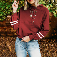 Load image into Gallery viewer, Simple Stitching Hooded Sweatshirt