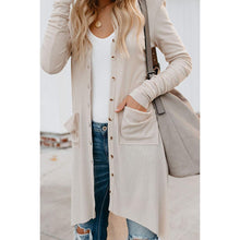 Load image into Gallery viewer, Solid Color Long Knitted Cardigan Coat