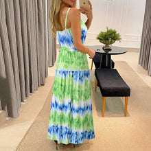 Load image into Gallery viewer, Water Ripple Print Sling Dress