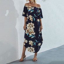 Load image into Gallery viewer, One-Shoulder Floarl Printed Dress