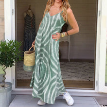 Load image into Gallery viewer, Sleeveless Bohemia Style Printed Maxi Dress