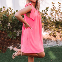 Load image into Gallery viewer, Solid Color Sexy One Shoulder Mini Dress