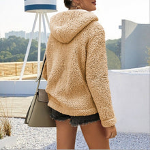 Load image into Gallery viewer, Plush zipper hoodie Sweatshirt