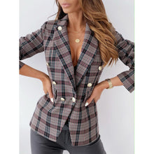 Load image into Gallery viewer, Metal Double-Breasted Blazer Coat