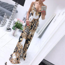 Load image into Gallery viewer, Elegant V-Neck Floral Printed Maxi Dress