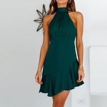 Load image into Gallery viewer, Elegant Halter High Waist Mini Dress