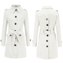 Load image into Gallery viewer, Fashion Slim Back Slit Woolen Coat