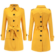 Load image into Gallery viewer, Fashion Slim Back Slit Woolen Coat