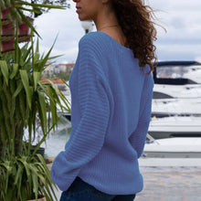 Load image into Gallery viewer, V-neck Loose Long Sleeve Top