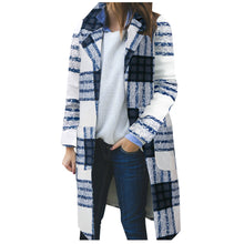 Load image into Gallery viewer, Checkered Woolen Coat