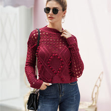 Load image into Gallery viewer, Fashion Round Neck Long Sleeve Sweater Tops