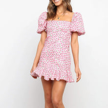 Load image into Gallery viewer, Cute Square Collar Floral Printed Dress