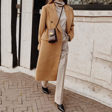 Load image into Gallery viewer, Long Sleeve Woolen Coat