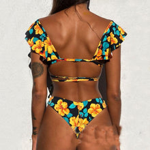 Load image into Gallery viewer, Sexy Ruffle Printed Bikini Swimwear