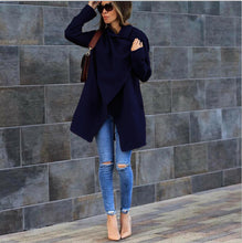 Load image into Gallery viewer, Fashion Woolen Shawl Coat With Belt