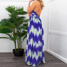 Load image into Gallery viewer, Tie-dye Gradient Sling Maxi Dress