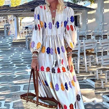 Load image into Gallery viewer, Fashion V Neck Vacation Maxi Dress