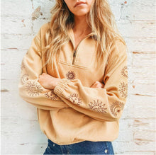 Load image into Gallery viewer, Fashion Zipper Cute Printed Sweatshirt