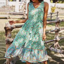 Load image into Gallery viewer, Casual Holiday Style Floral Printed Dress