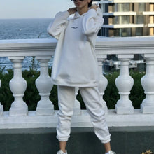 Load image into Gallery viewer, Hooded Sports Casual Sweatshirt Set (Sweatshirt+Pants)