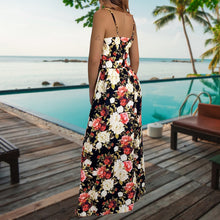 Load image into Gallery viewer, Floral Sling Vacation Maxi Dress